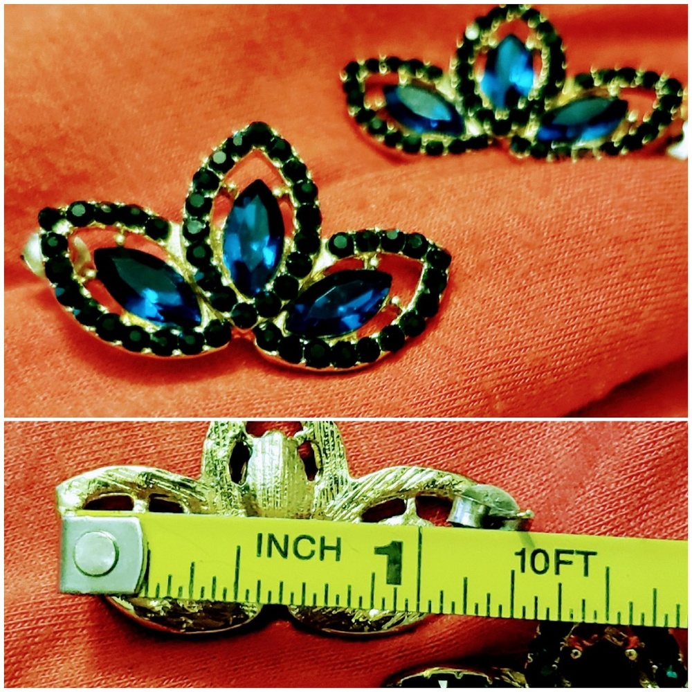 Topaz and gold earlings
